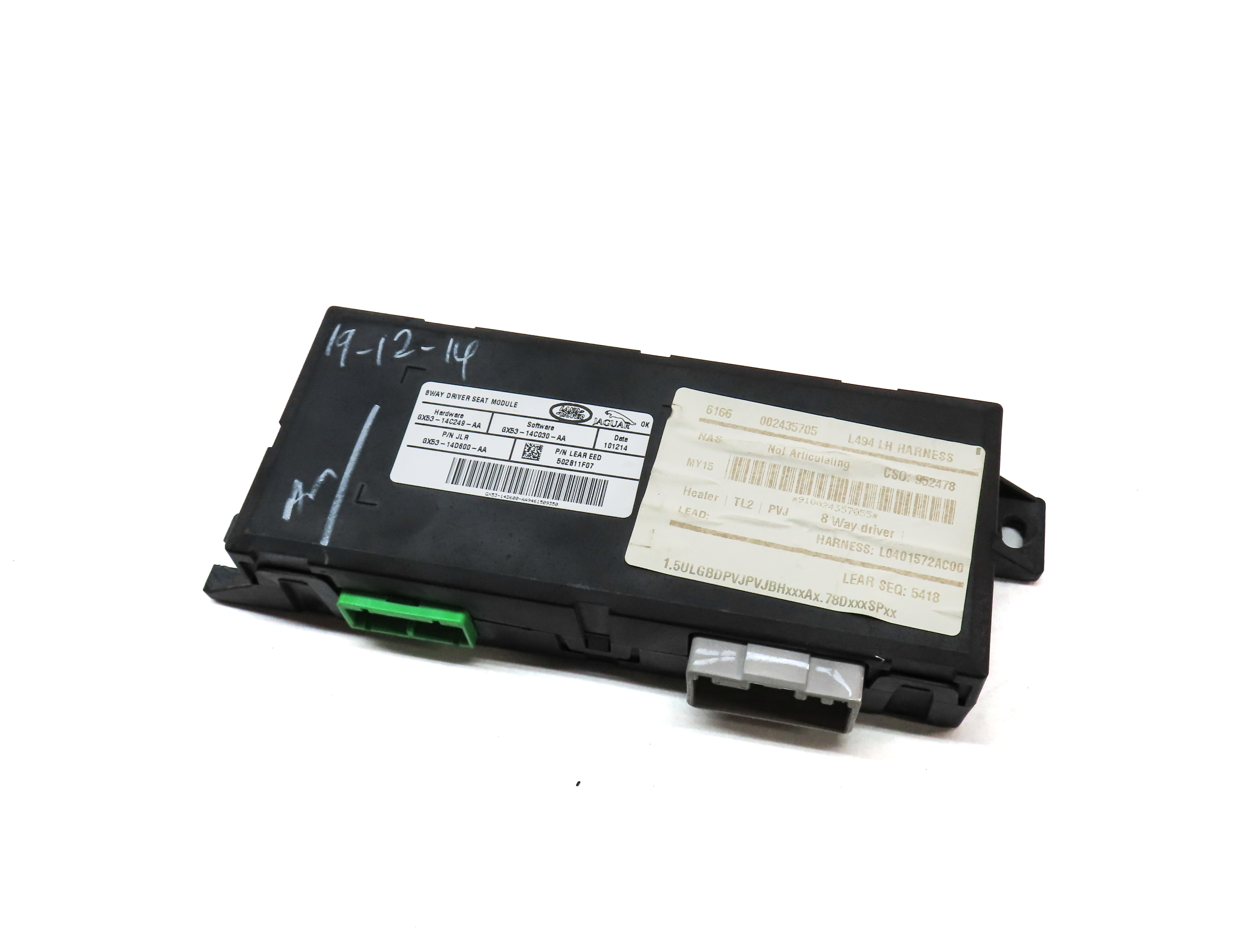2015 LAND RANGE ROVER SPORT (L494) FRONT LEFT DRIVER SEAT CONTROL MODULE — exact item pictured